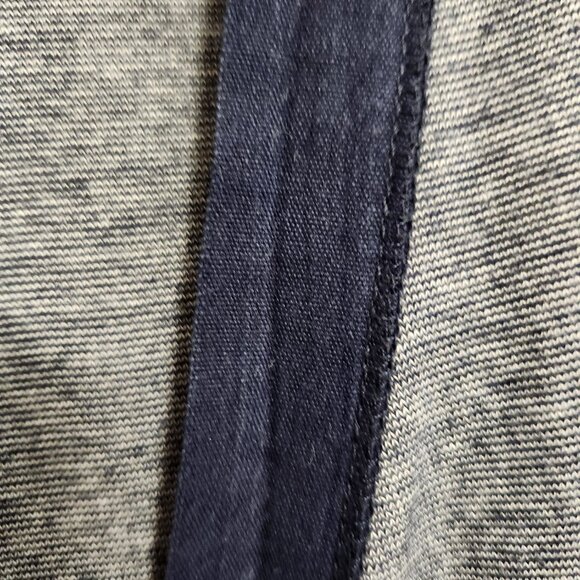 J Crew | Women's Blue Vintage Striped Cotton Overlay Cardigan Pockets Medium - Picture 8 of 9